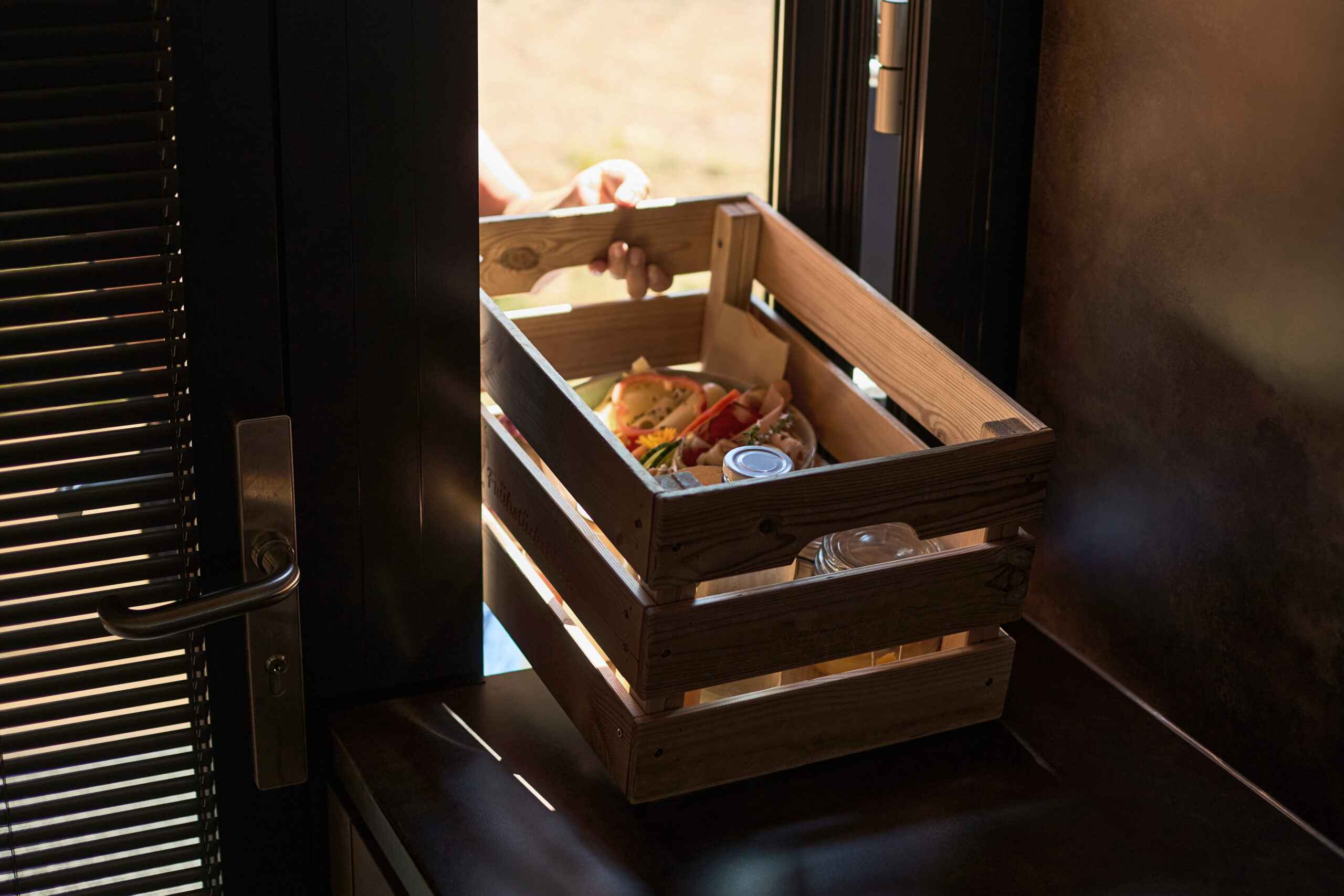 Frühstückskorb in einer Lodge am Wurzenberg